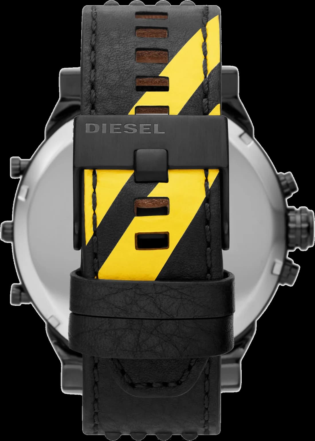 Cadran noir de la montre Diesel DZ7451 en détail