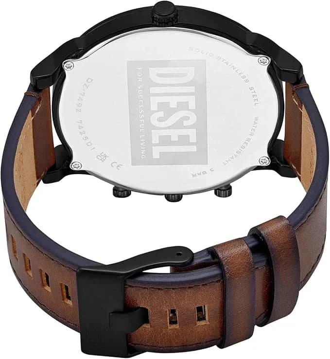 Profil de la montre Diesel DZ7492, boîtier noir