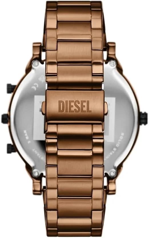 Profil de la montre Diesel DZ7493, boîtier marron