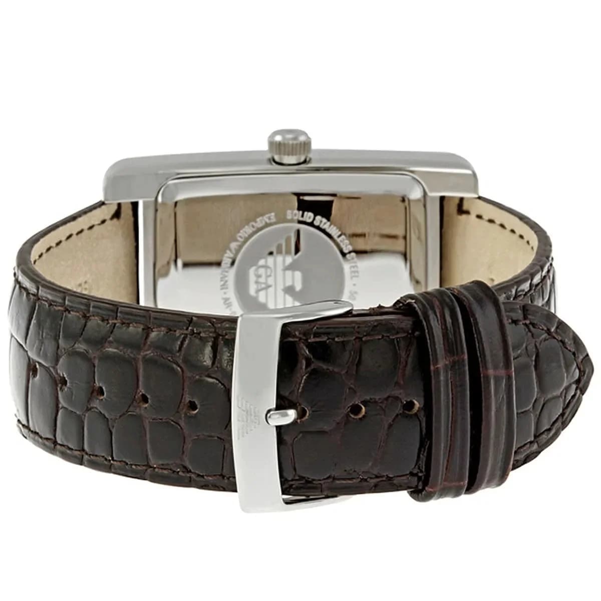 Montre Emporio Armani AR0154 homme détail cadran beige