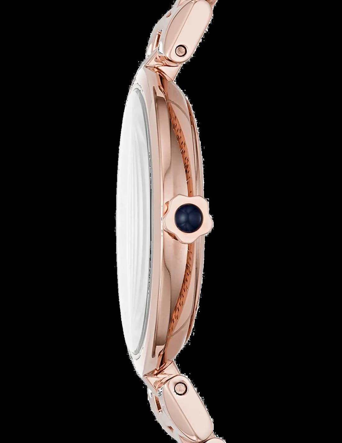 Profil de la montre Emporio Armani AR11220, boîtier or rose