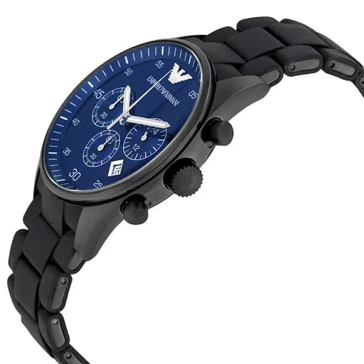 Profil de la montre Emporio Armani AR5921, boîtier noir