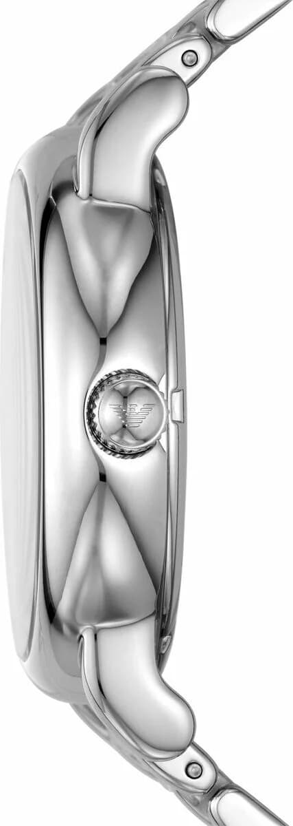 Profil de la montre Emporio Armani AR60036, boîtier argent
