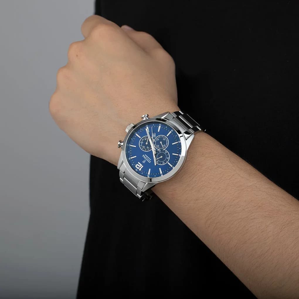 Cadran bleu de la montre Festina F20343/7 en détail
