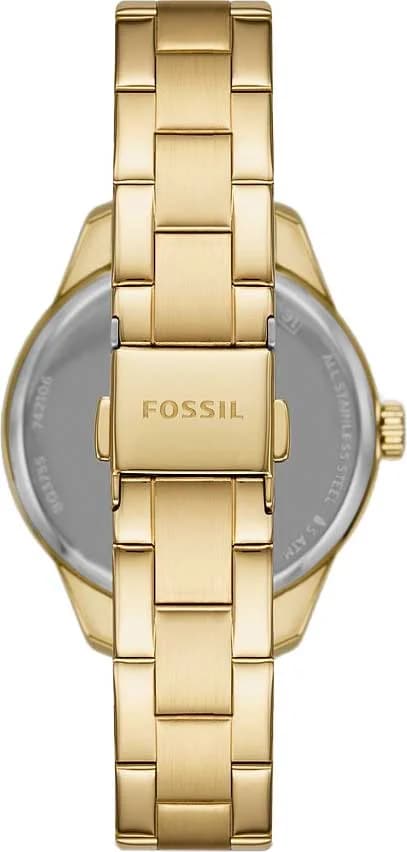 Montre Fossil BQ3755 femme détail cadran doré