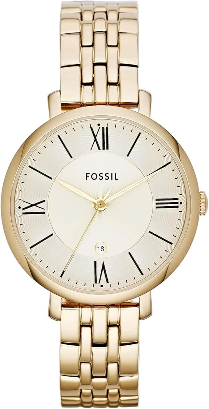 Montre Fossil ES3434 femme cadran or bracelet acier