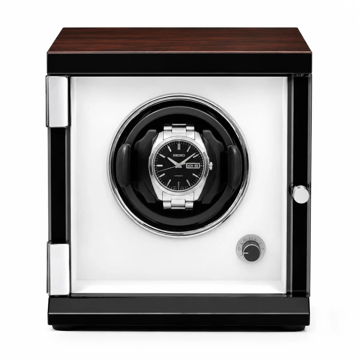 Montre Gasmann 260520-26, remontoir bois ébène pour montre automatique