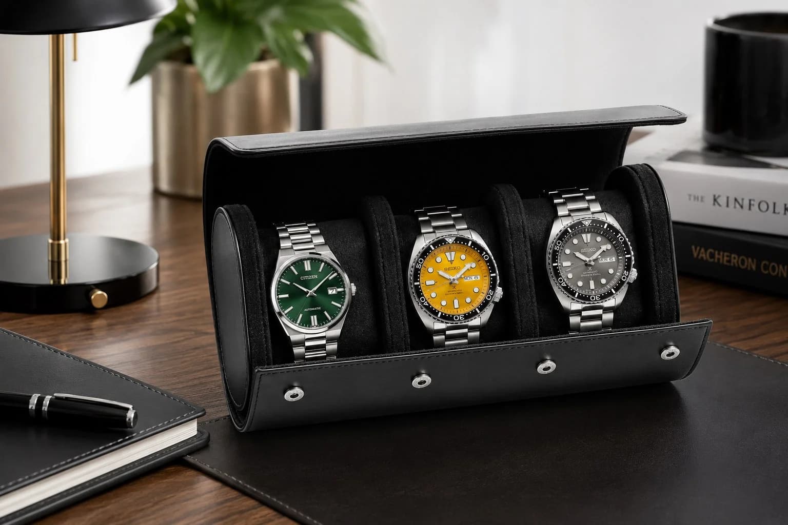Profil de la montre Gasmann 260527-09, boîtier noir