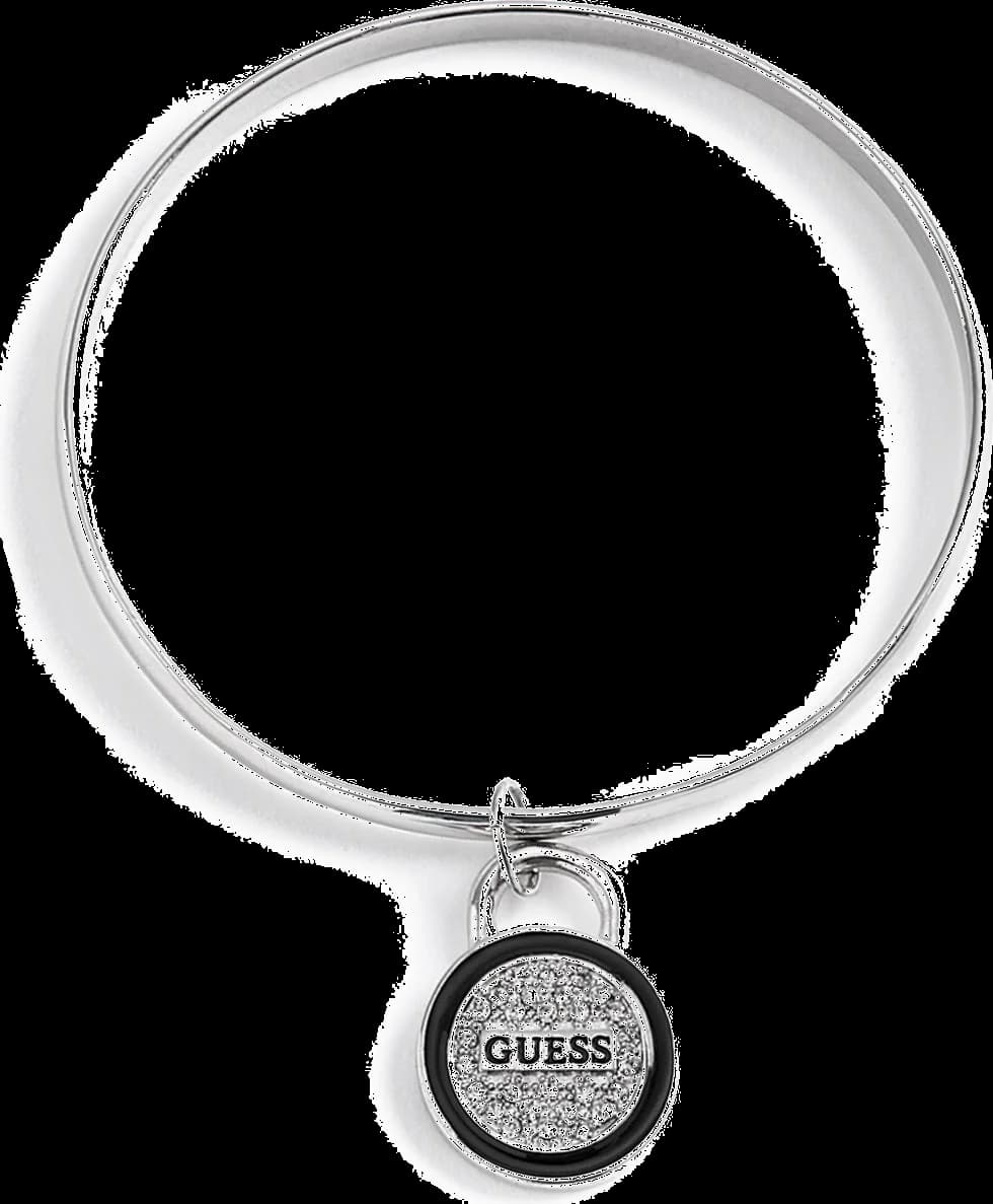 Montre femme Guess 292007-21, bracelet argenté avec logo incrusté cristaux