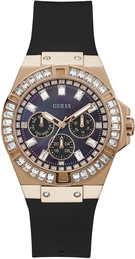Montre Guess GW0118L2 femme cadran noir bracelet silicone