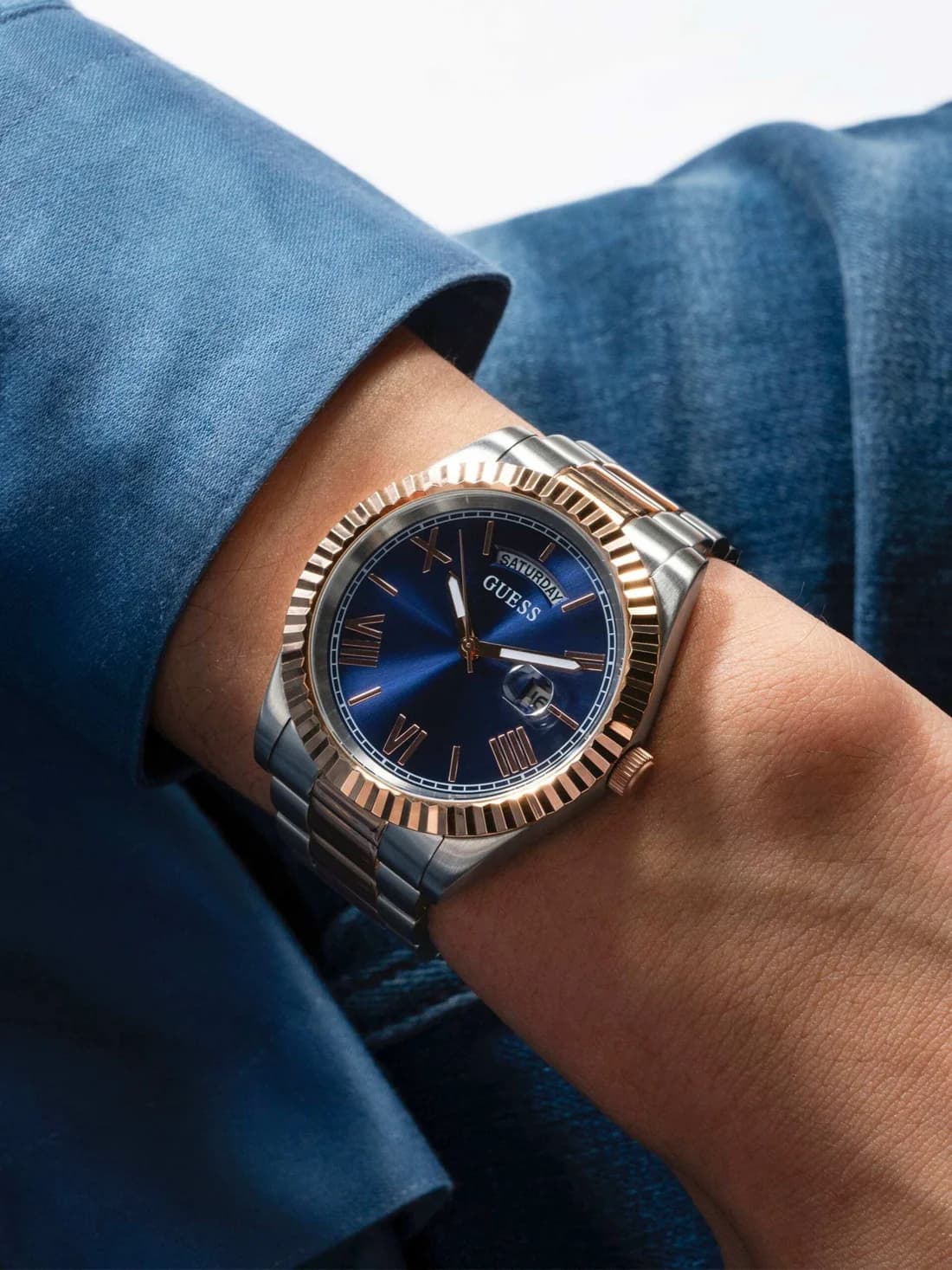 Bracelet acier de la montre Guess GW0265G12