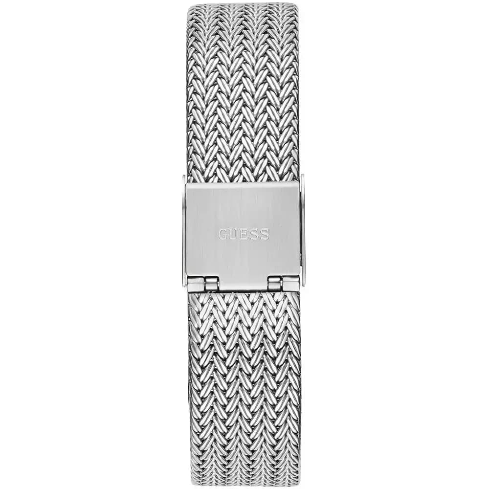 Cadran argent de la montre Guess GW0402L1 en détail