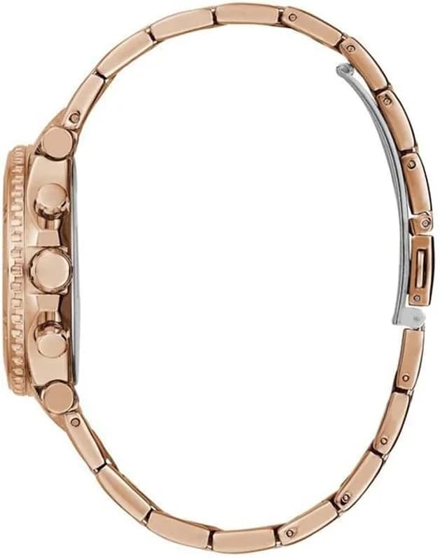 Cadran or rose de la montre Guess GW0465L2 en détail