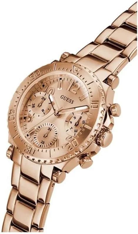 Profil de la montre Guess GW0465L2, boîtier or rose
