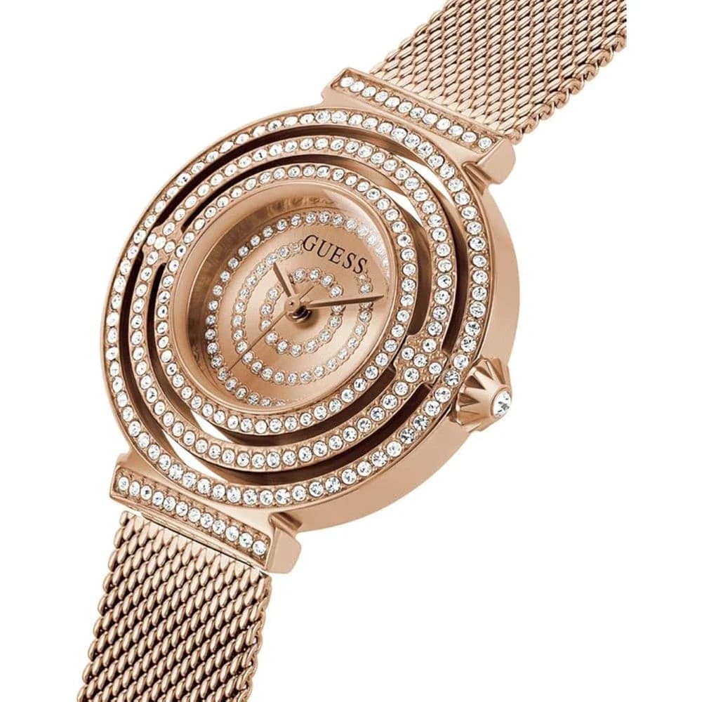 Profil de la montre Guess GW0550L3, boîtier or rose