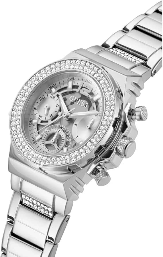 Profil de la montre Guess GW0552L1, boîtier argent