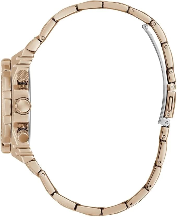 Cadran or rose de la montre Guess GW0552L3 en détail