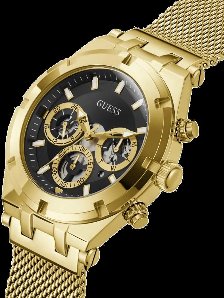 Profil de la montre Guess GW0582G2, boîtier or