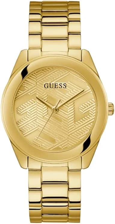 Montre femme Guess GW0606L2, dorée à bracelet maillons acier