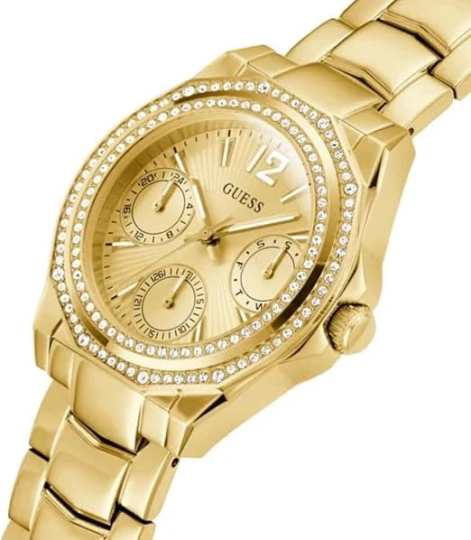 Profil de la montre Guess GW0685L2, boîtier or