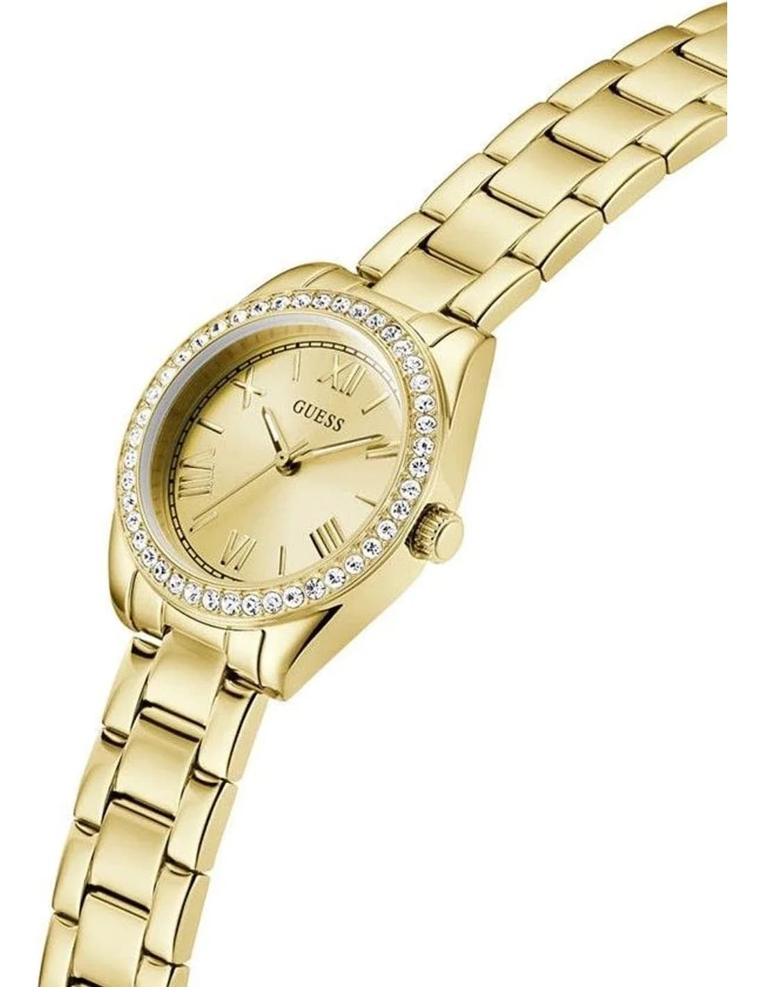 Profil de la montre Guess GW0841L7, boîtier or
