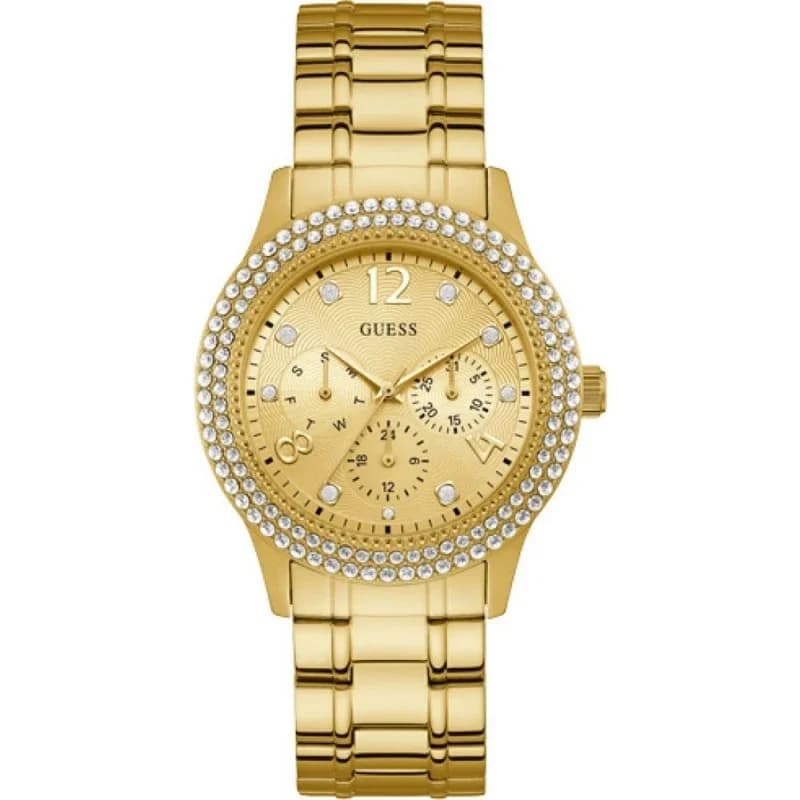 Montre femme Guess GW1097L2, cadran champagne et bracelet acier