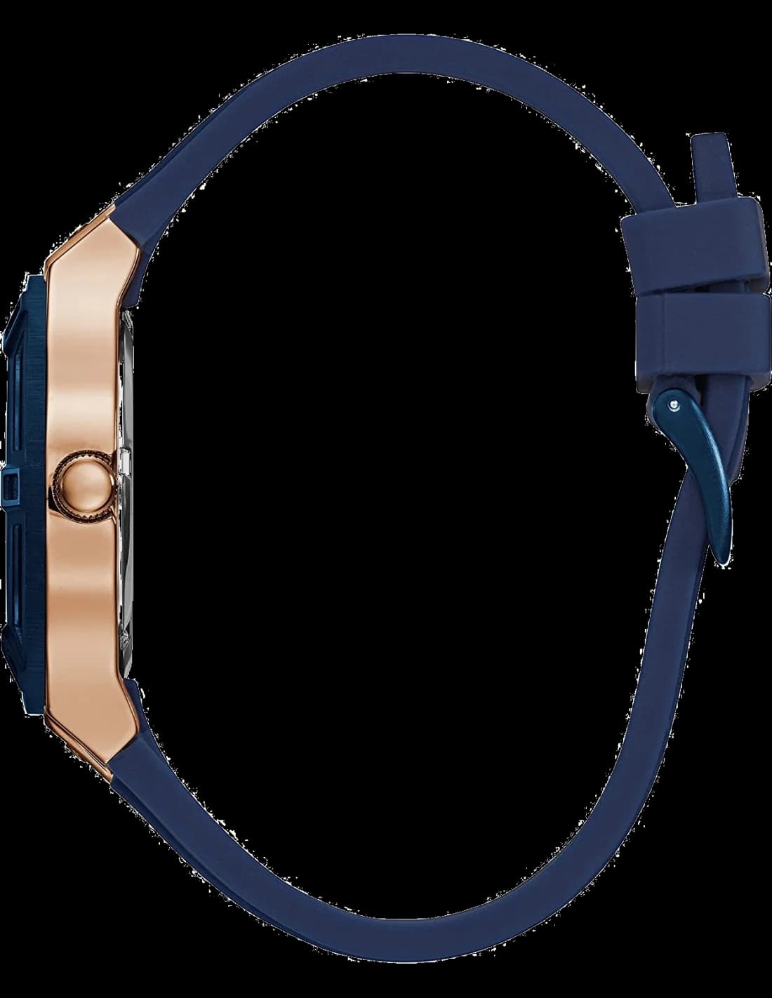 Profil de la montre Guess W0571L1, boîtier or rose