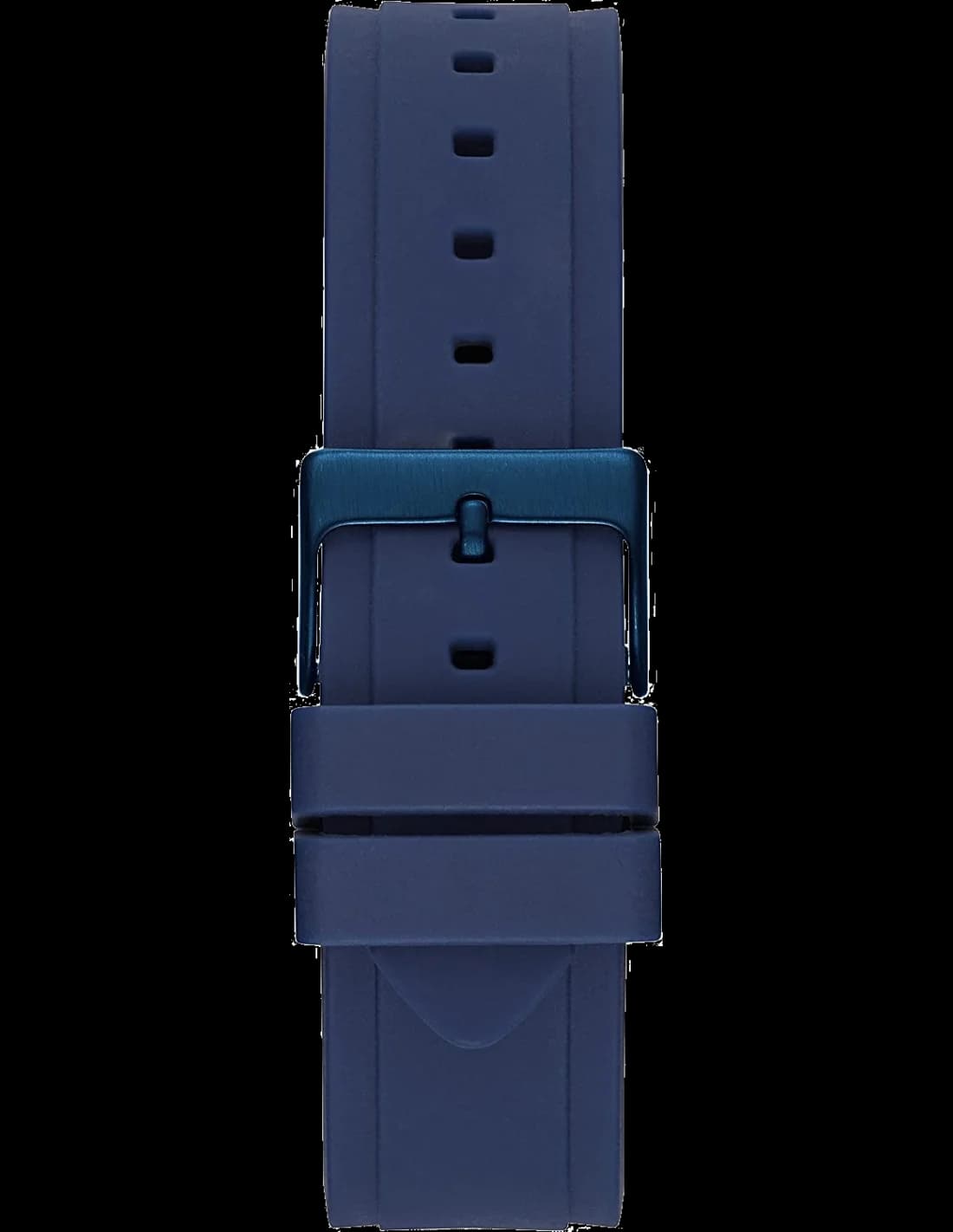 Cadran bleu de la montre Guess W0571L1 en détail