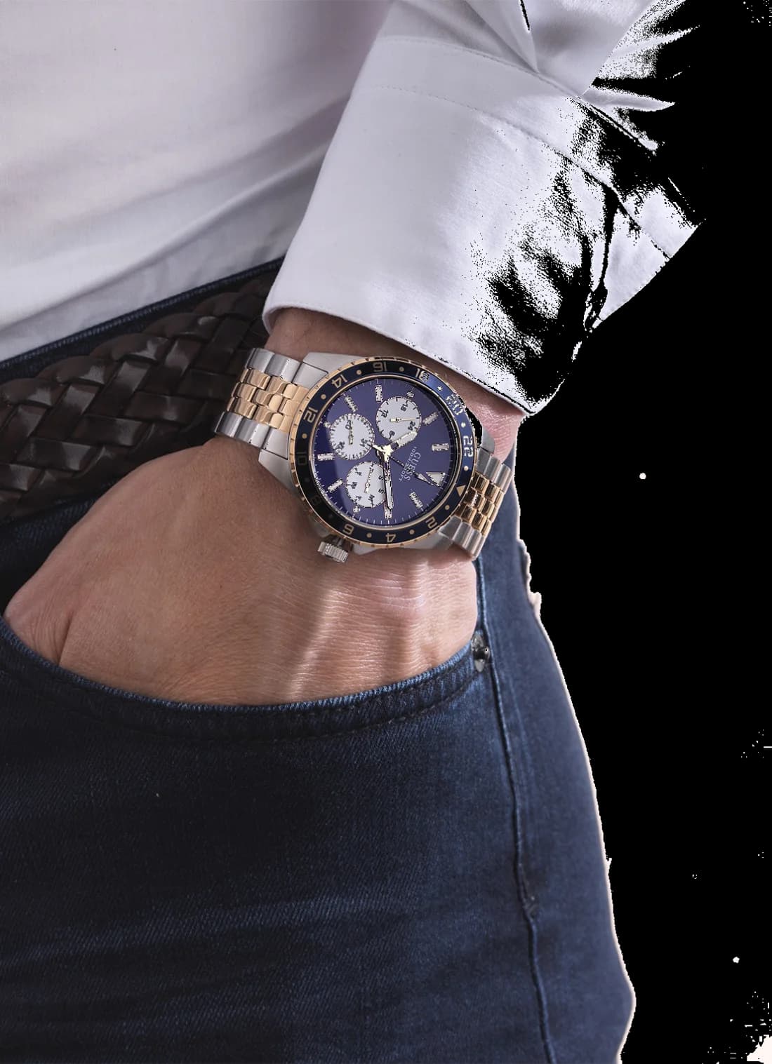 Bracelet acier de la montre Guess W1107G3