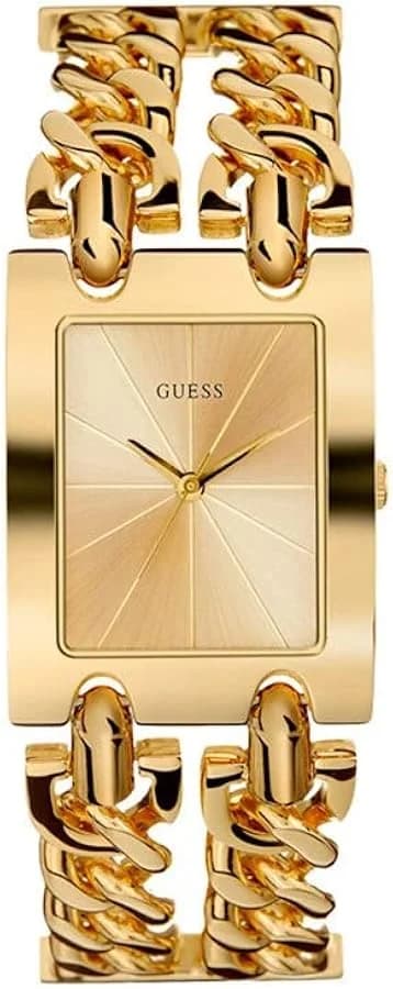 Montre femme Guess W1117L2, cadran or et bracelet maille G-Link
