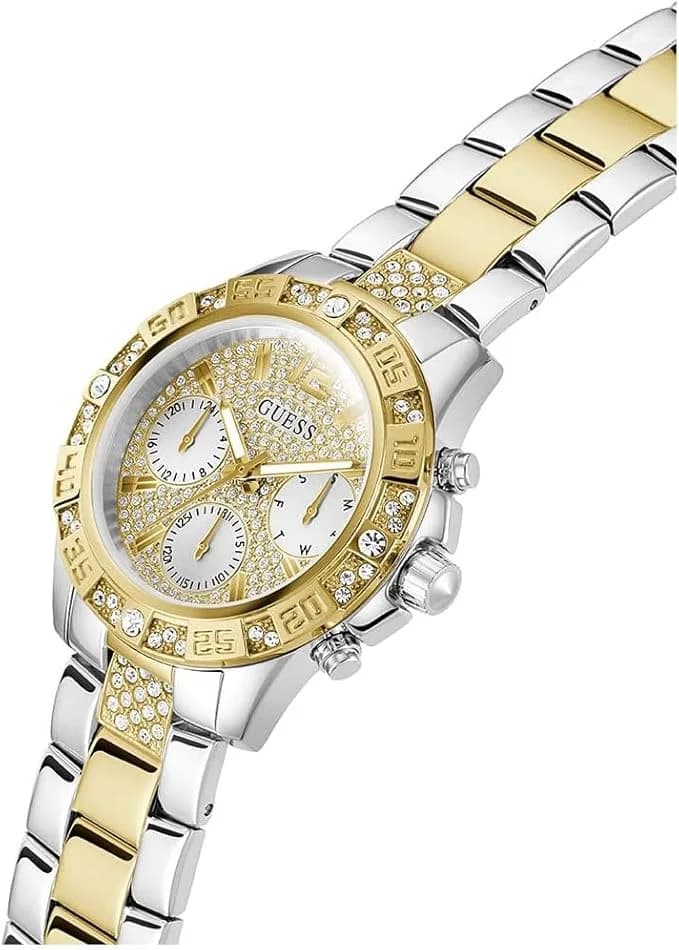Profil de la montre Guess W1156L5, boîtier argent