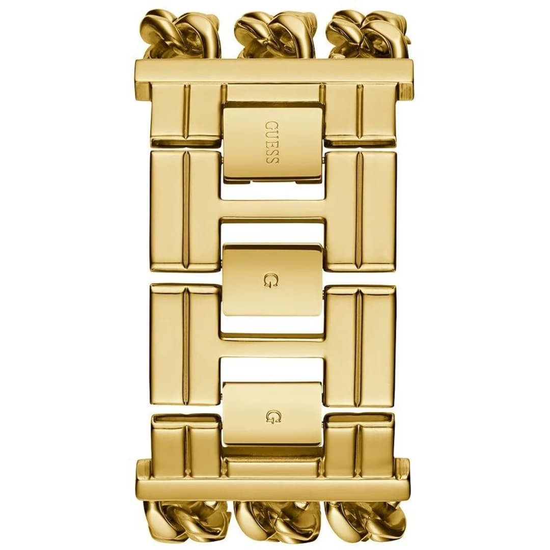 Cadran or de la montre Guess W1274L2 en détail
