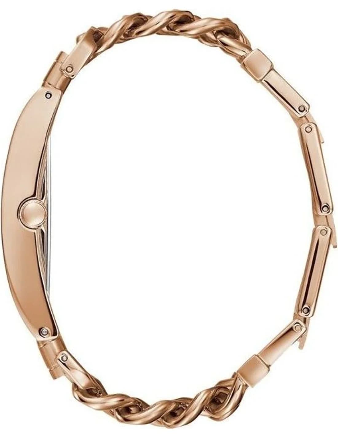 Profil de la montre Guess W1275L3, boîtier or rose