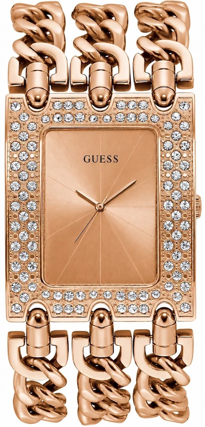 Montre Guess W1275L3 femme cadran or rose bracelet acier