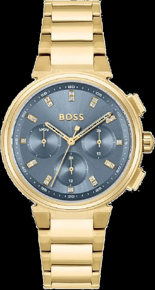 Montre Hugo Boss 1502677 femme cadran bleu bracelet acier