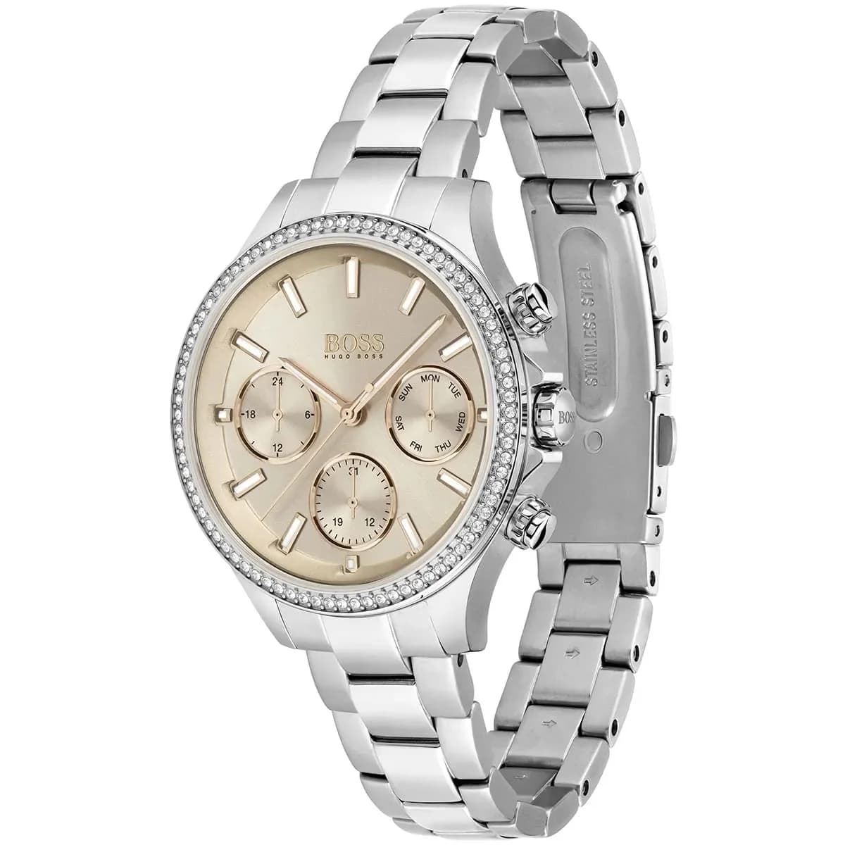Montre Femme Hugo Boss 1502565 Acier et Cadran Rose Corail vue 2