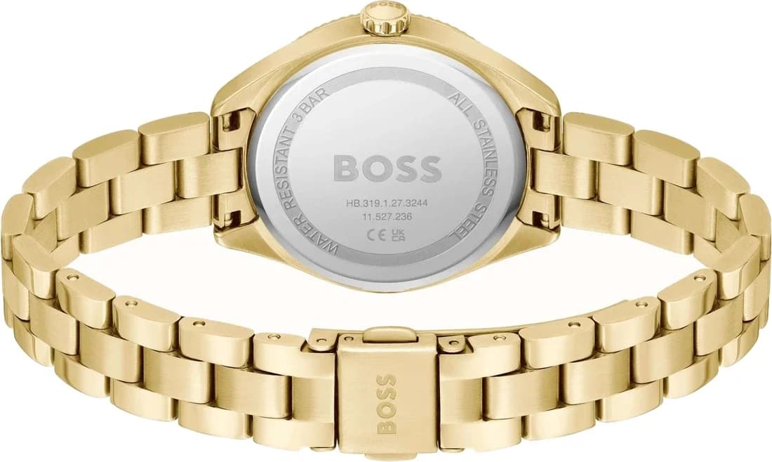 Cadran vert de la montre Hugo Boss 1502729 en détail
