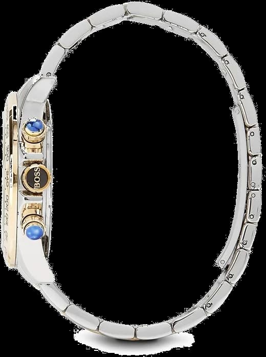 Cadran blanc de la montre Hugo Boss 1512960 en détail