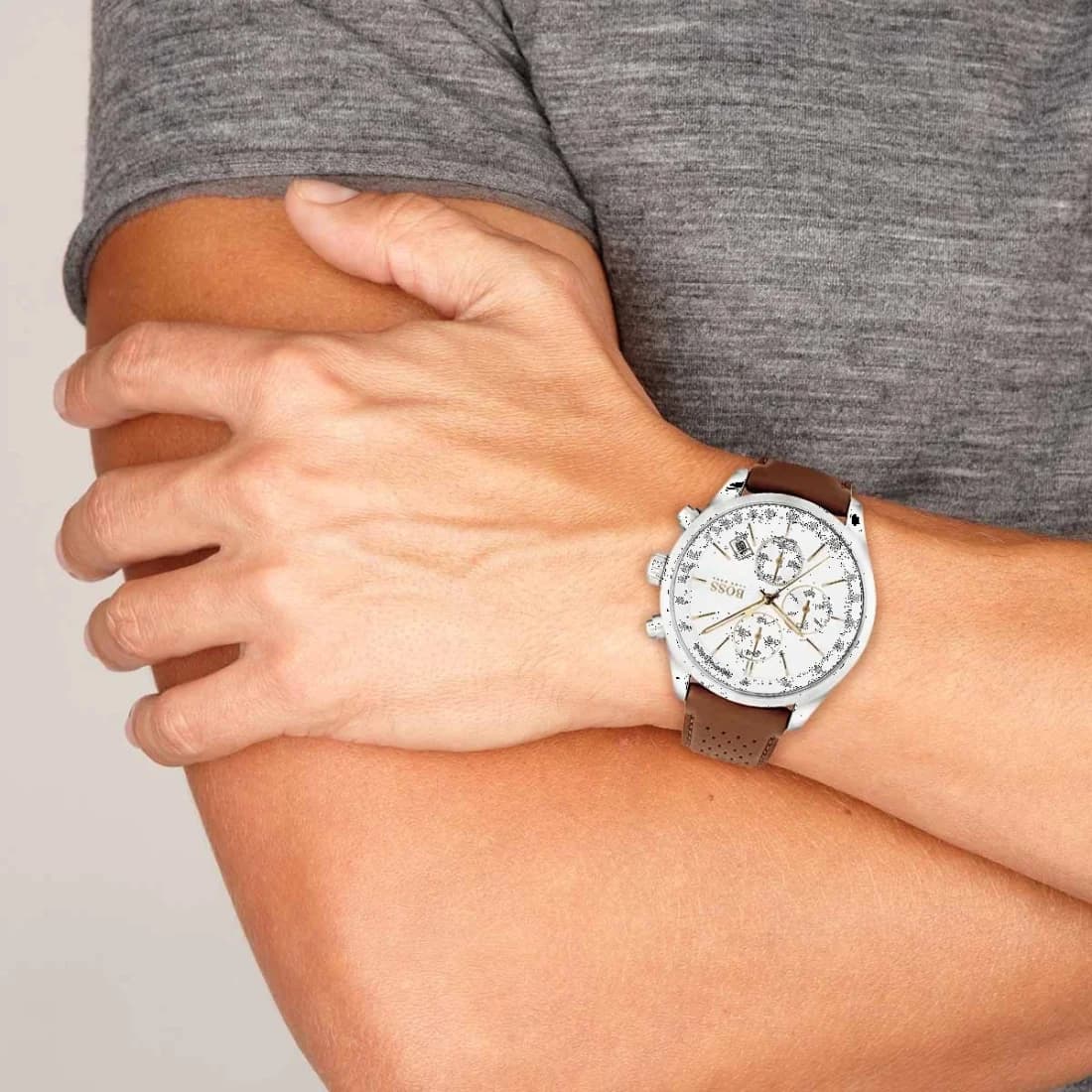 Bracelet cuir de la montre Hugo Boss 1513475