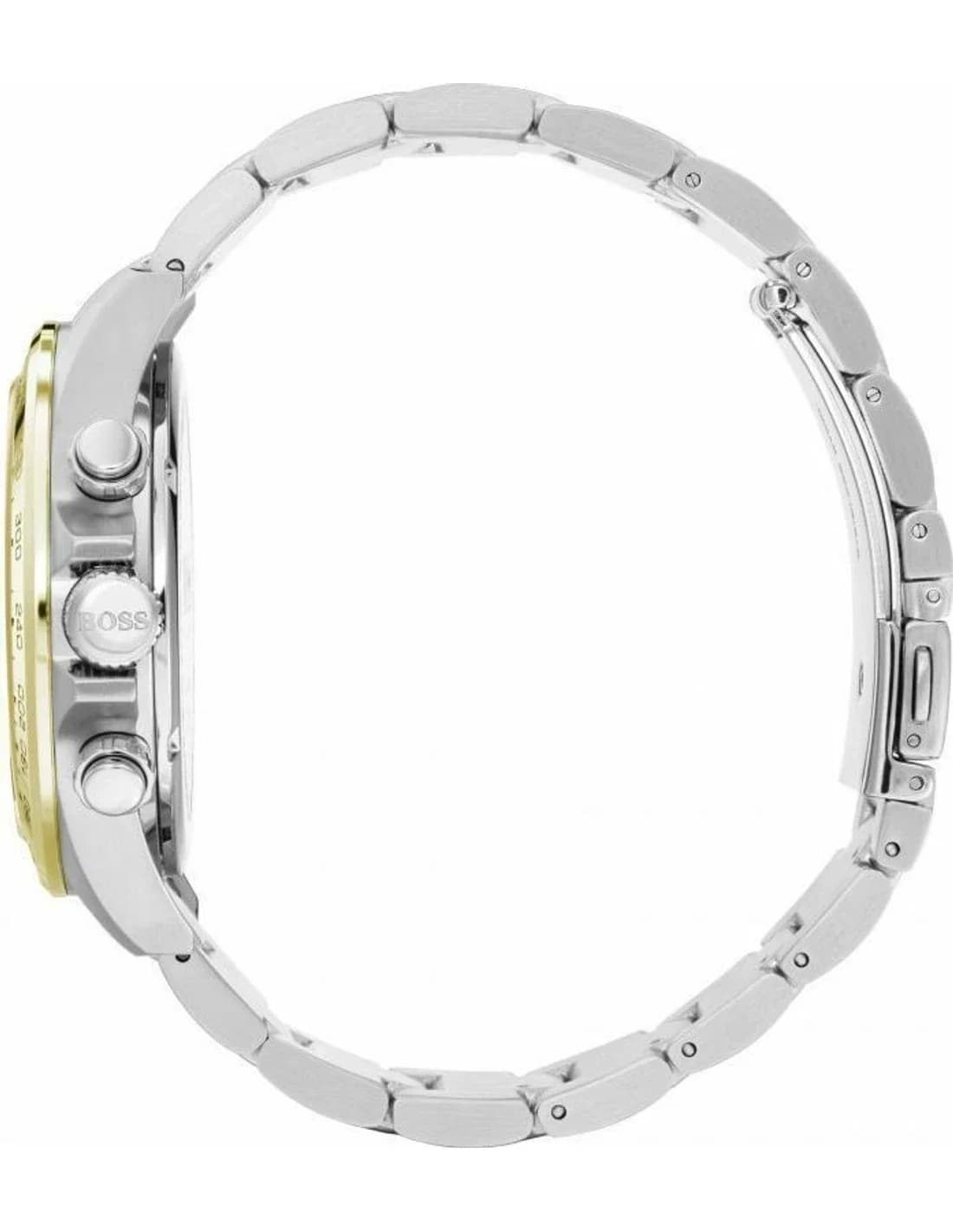 Cadran bleu de la montre Hugo Boss 1513767 en détail