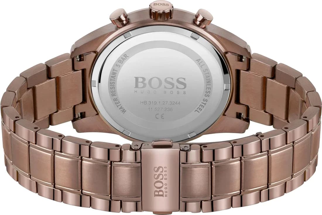 Cadran bleu de la montre Hugo Boss 1513788 en détail
