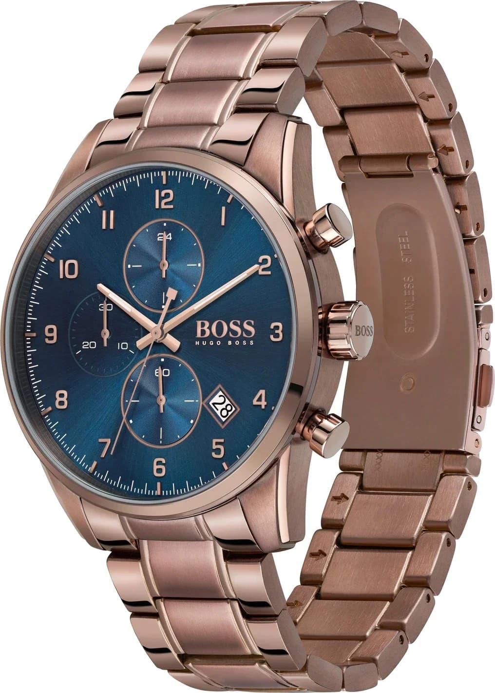 Profil de la montre Hugo Boss 1513788, boîtier marron