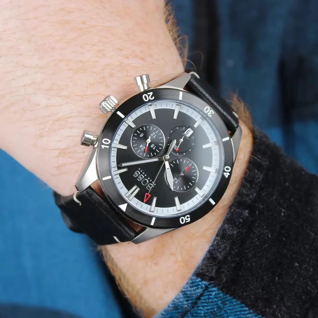 Bracelet cuir de la montre Hugo Boss 1513864