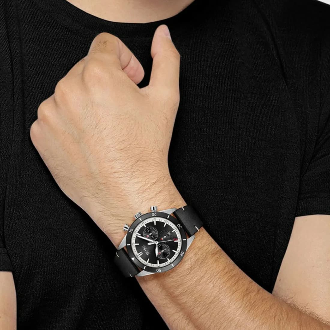 Bracelet cuir de la montre Hugo Boss 1513864