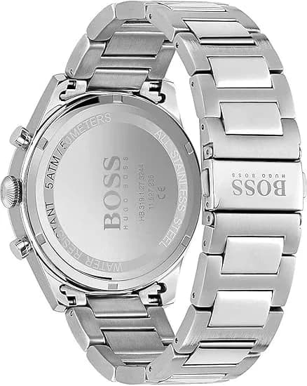 Cadran bleu de la montre Hugo Boss 1513867 en détail