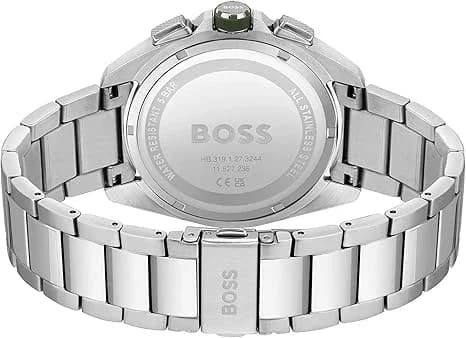 Cadran vert de la montre Hugo Boss 1513951 en détail