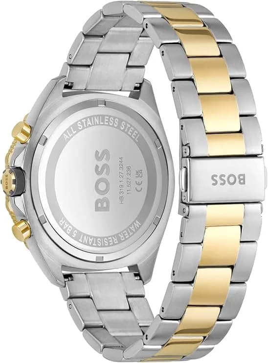 Cadran gris de la montre Hugo Boss 1513974 en détail