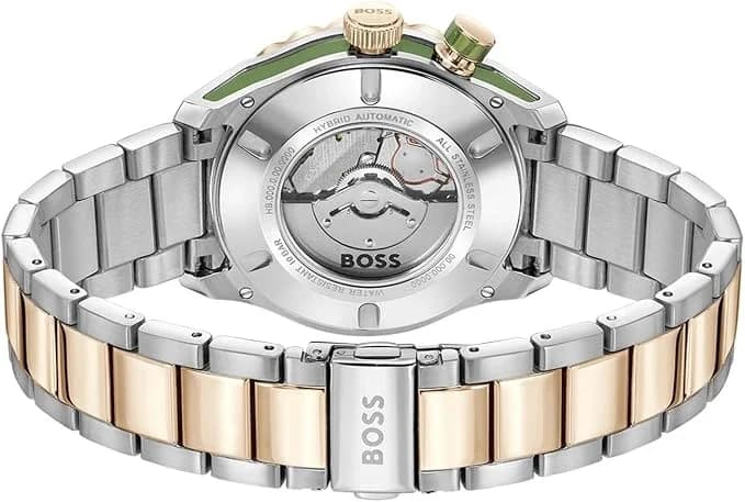 Cadran vert de la montre Hugo Boss 1514181 en détail