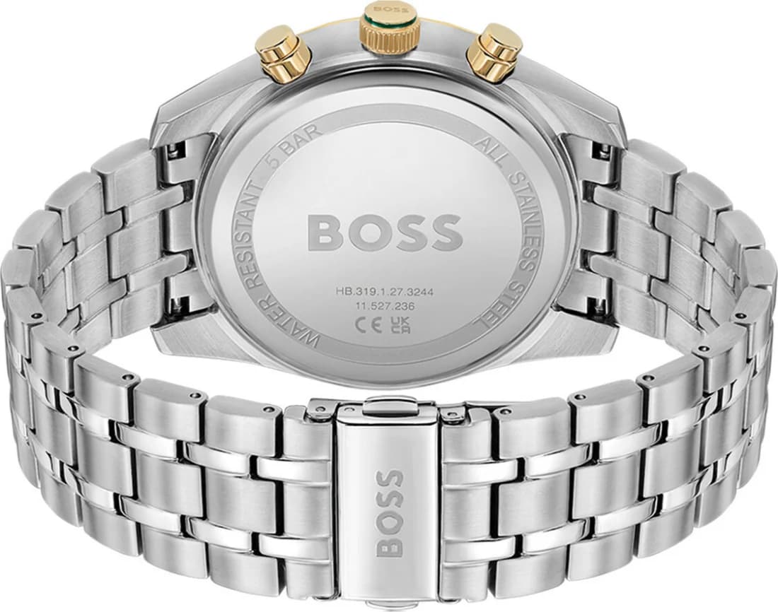 Cadran vert de la montre Hugo Boss 1514195 en détail