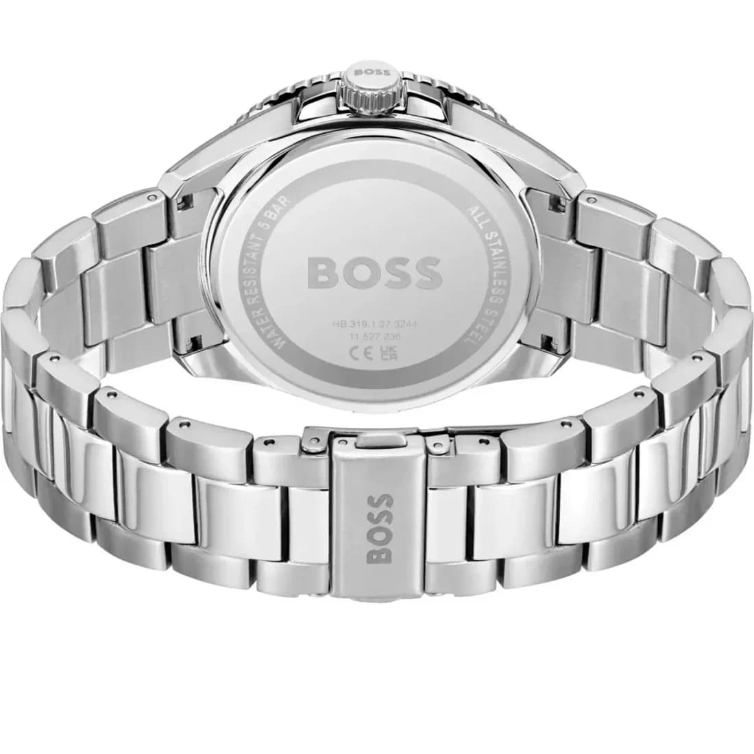 Cadran bleu de la montre Hugo Boss 1514207 en détail